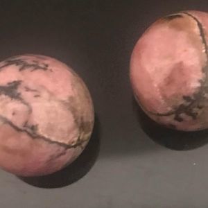 Rhodonite small marble spheres crystals gemstones $5 each